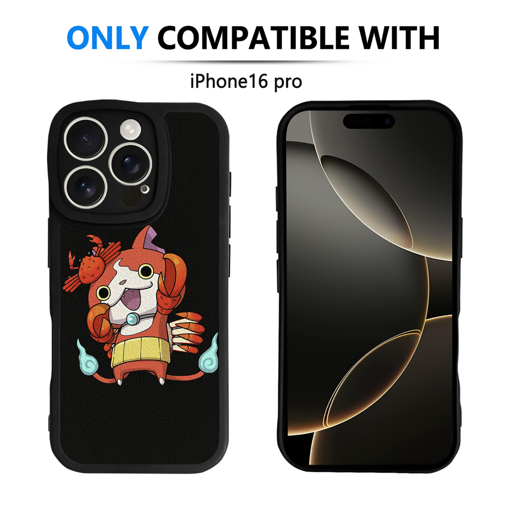 （画像用） 妖怪ウォッチ Yo-kai Watch 【iPhone 16シリーズ対応】シリコンスマホケース（レザー調） 材質：シリコン